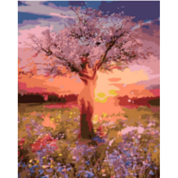 Adult Paint by numbers Tree of life Framed canvas 50 x 40 Shop