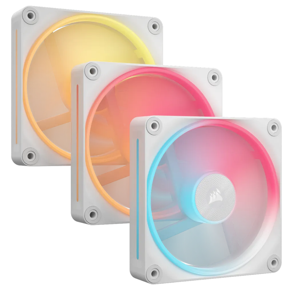 Corsair iCUE LINK LX120-R RGB 120mm PWM Reverse Fans Kit White -Triple Pack