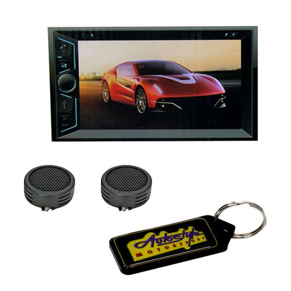 Ice Power D/Din Bluetooth DVD USB Player &amp; Evo Tweeters &amp; Key Holder