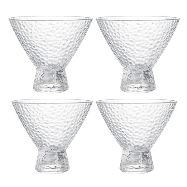 Four Piece Glass Dessert Bowls