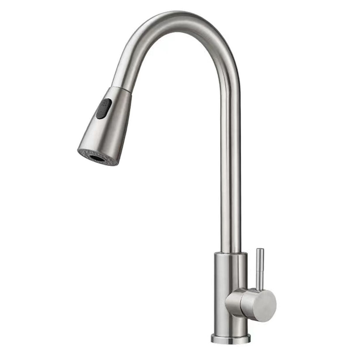 Kitchen Sink Faucet with Pull Down Sprayer High Arc 360 Swivel Kitchen Tap
