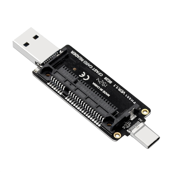 CFast USB 3.1 Type A+C Card Reader 10Gbps CFast Memory Card Adapter