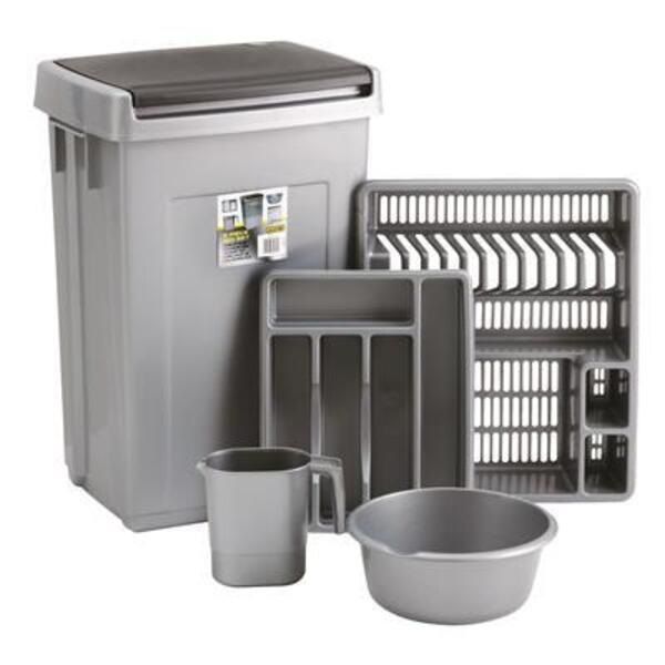 Bin and Kitchen Set - 5 Piece