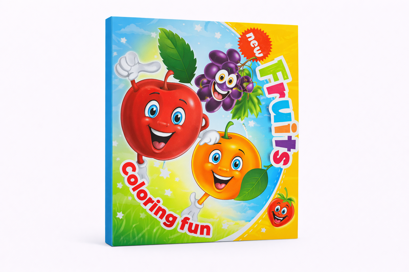 Fruits Theme Kids Coloring Book-16 Pages-12 x Coloring Books