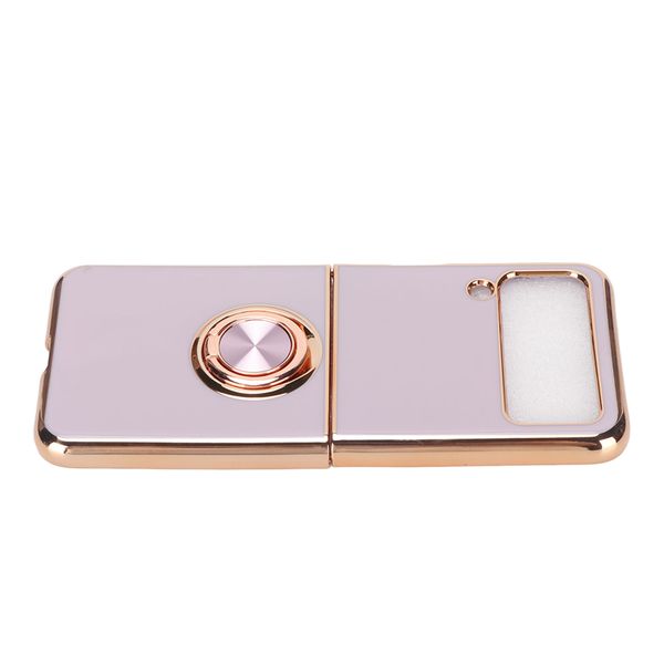 Phone Case with 360 Degree Rotation for Z Flip 3 Light Purple
