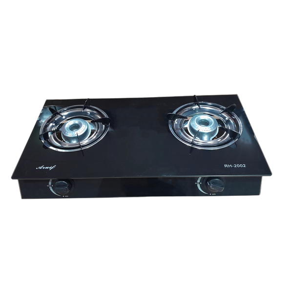 2 Plate Glass Top Gas Stove