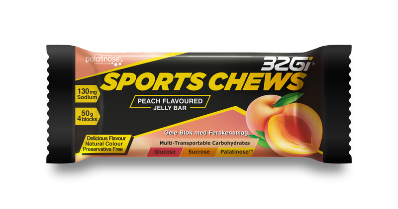 Chews / Jelly Bar - Sustained Energy - 50g - Peach - 12 Pack