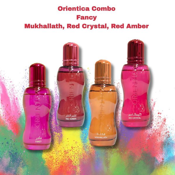 Fancy - Mukhallath - Red Crystal - Red Amber - 30ml Bottles Combo Set