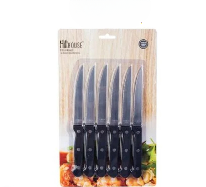 Complete 6pc Serrated Knife Collection - Sharp, Durable &amp; Stylish
