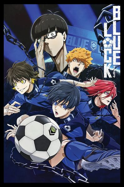 Blue Lock (Characters) Poster with Black Frame - 66cm x 96.5cm