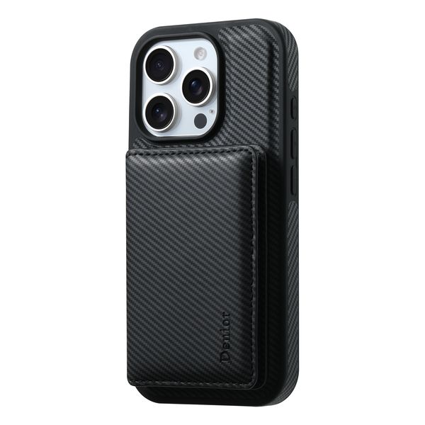 Carbon Fiber Magnetic Bracket Phone Case Compatible with iPhone 16 Pro Max