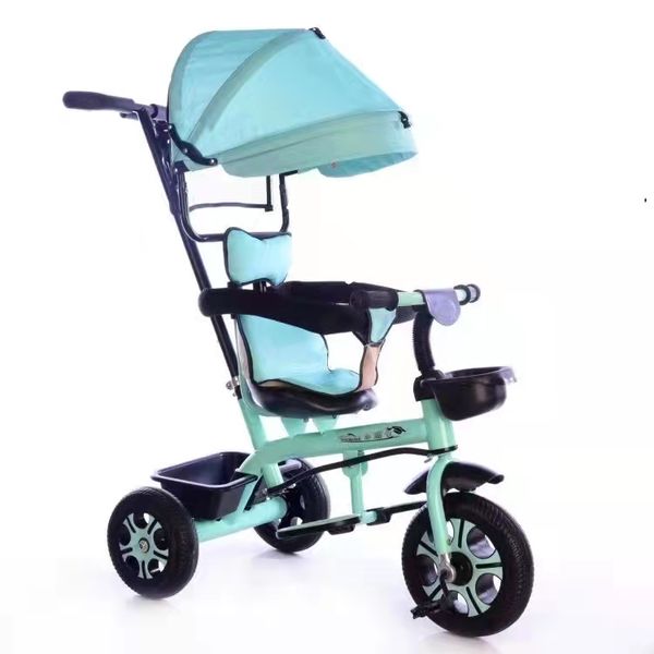 4 in 1 Kids Trike and Stroller - Green