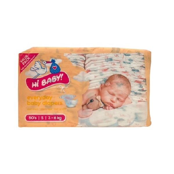 Hi Baby! Small Everyday Baby Diapers 50's