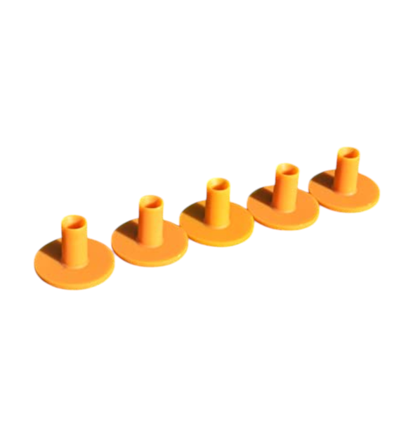 Rubber Golf Tee Pegs - 76mm - Pack of 10