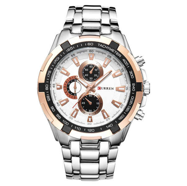 Curren Stainless Steel Analogue Quartz Watch for Men