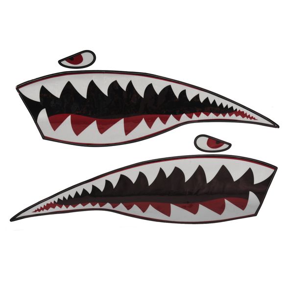 Waterproof PVC Decal Teeths for Kayak Boat Car Truck Stickers