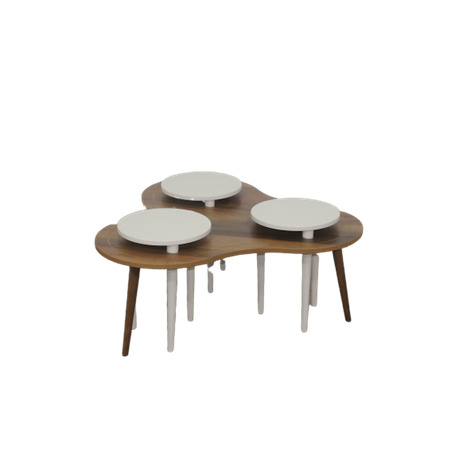 Nilufer Coffee Table Brown And White Side Tables Buy Online In South Africa Takealot Com