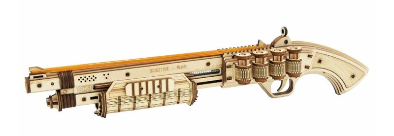 Robotime Terminator M870 Shotgun 3D Wooden Puzzle - 170 Pieces