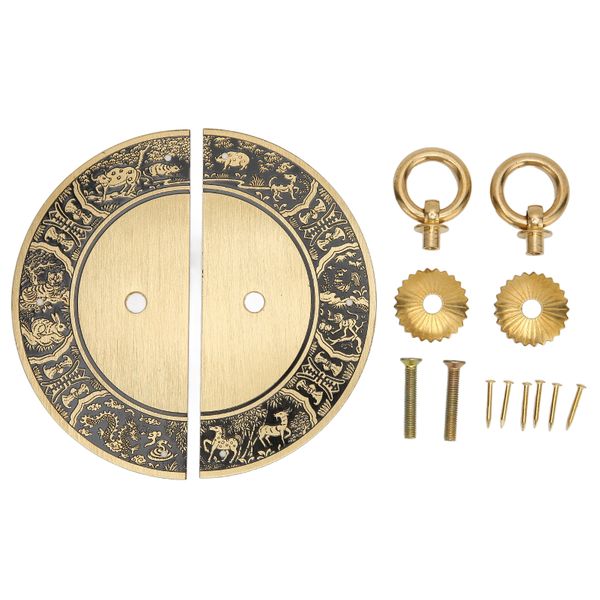 Antique Brass Double Cabinet Pulls For Wardrobes and Bedrooms