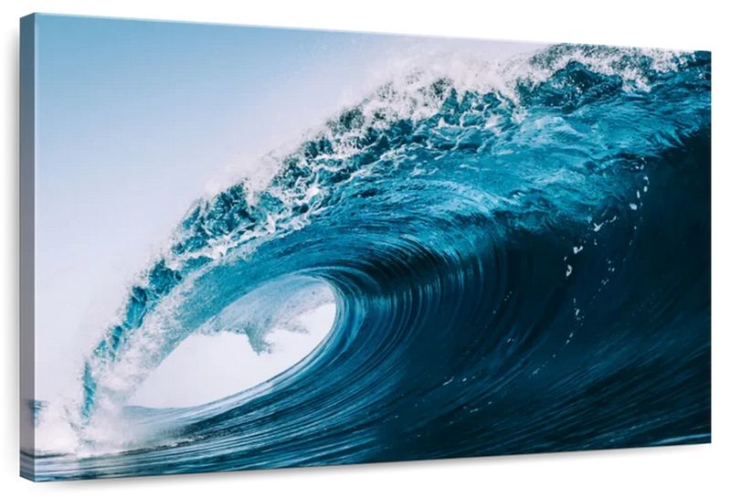 Canvas Art - The Big Wave Canvas Wall Art Living Bedroom Decor