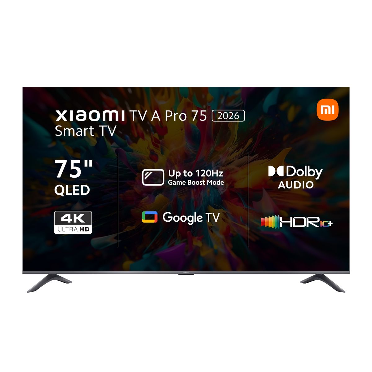 Xiaomi A Pro 75" QLED 4K Smart TV (HDR10, Google TV, Dolby Audio, 60Hz)