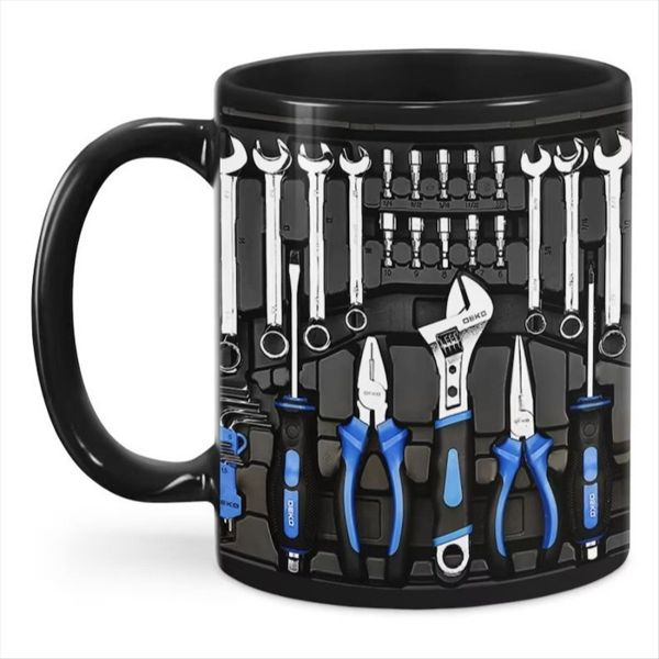 Mechanic Toolbox Set Mug Funny Coffee Cup for Mechanics Large Capacity Cera