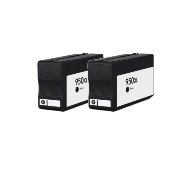 Inksaver Black Inks Compatible with HP CN045AE | 950XL | 950 - Pack of 2
