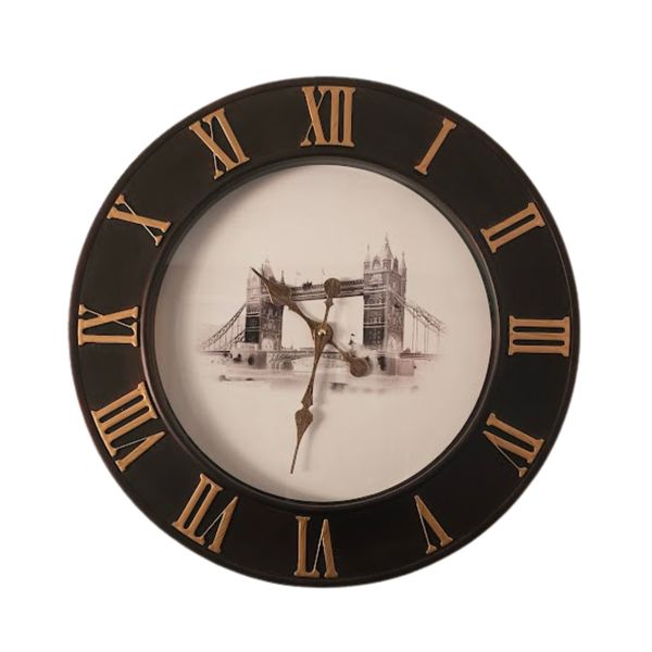 Roman Numerical Battery Powered Analogue Wall Clock