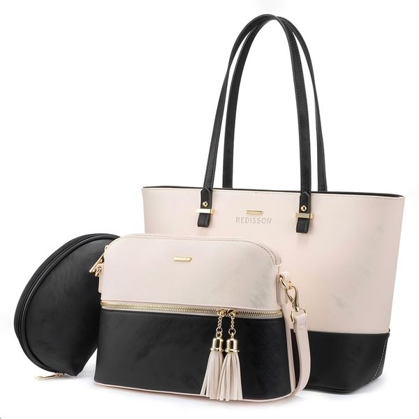 3 pieces Purse Bag Set for Women Fashion Handbags Tote Bag Satchel Shoulder Bag