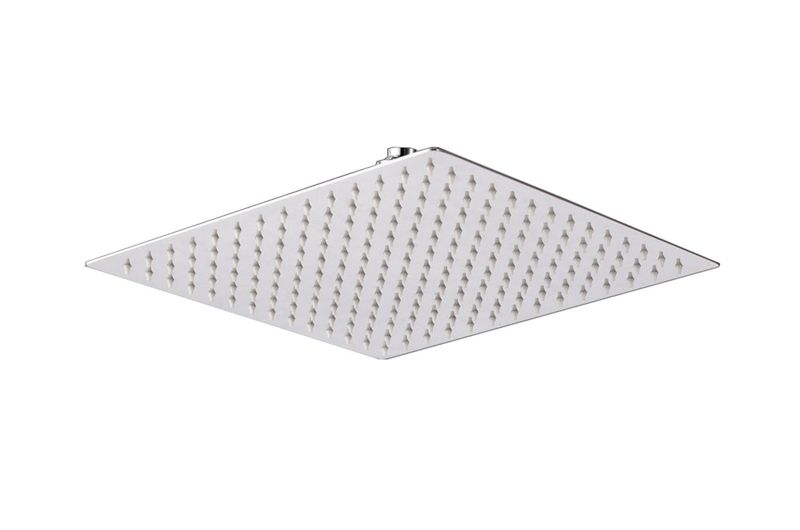 Olive Tree-Mirror finish Slimline Stainless Steel Square Showerhead 12 inch