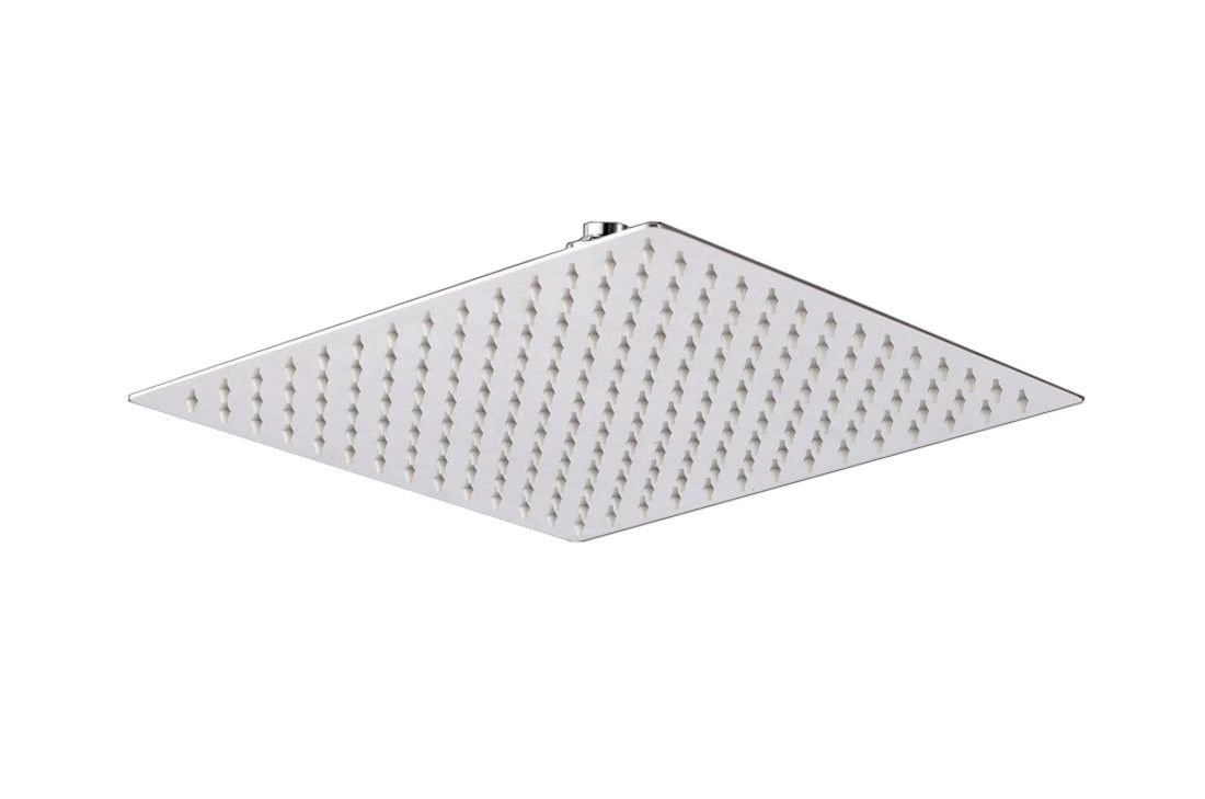 Olive Tree-Mirror finish Slimline Stainless Steel Square Showerhead 12 inch