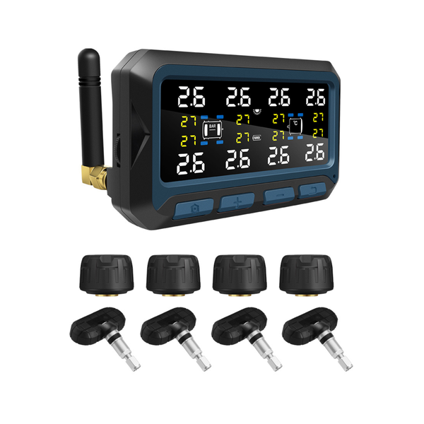 T580-NF+WF+ Solar Tyre Pressure Monitoring System - 4 Int and 4 Ext Sensors