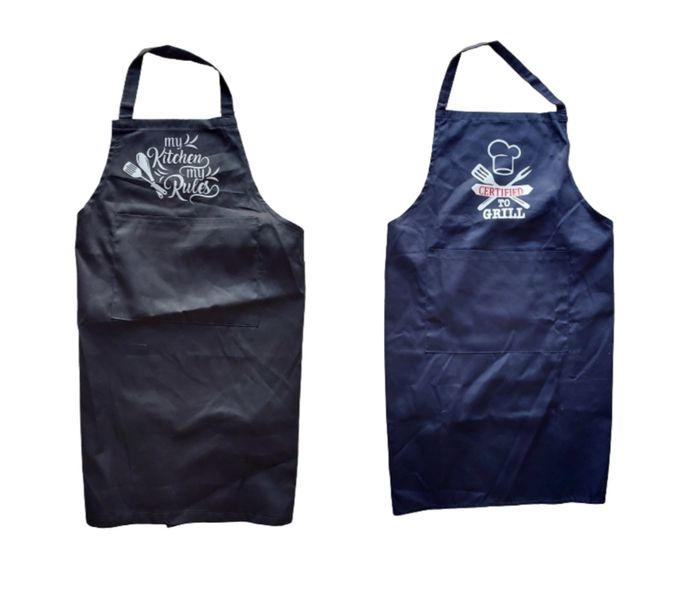 2 Pack Cotton Twill Printed Aprons