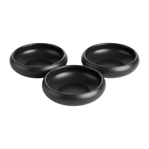 Mini Round Appetizer Sauce Bowls 3.5 Inch 3 Piece