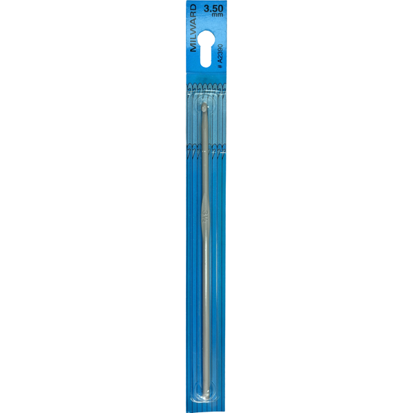 Milward 3.5mm Aluminium Crochet Hook , Non Rubber Grip