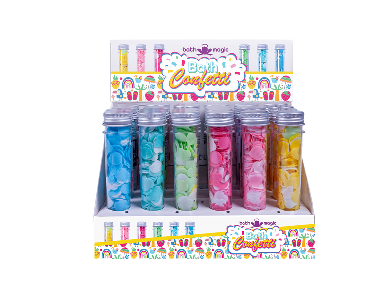 Confetti-Tube Paper Flakes Soap Sheets for Washing (24 units) Bath Magic