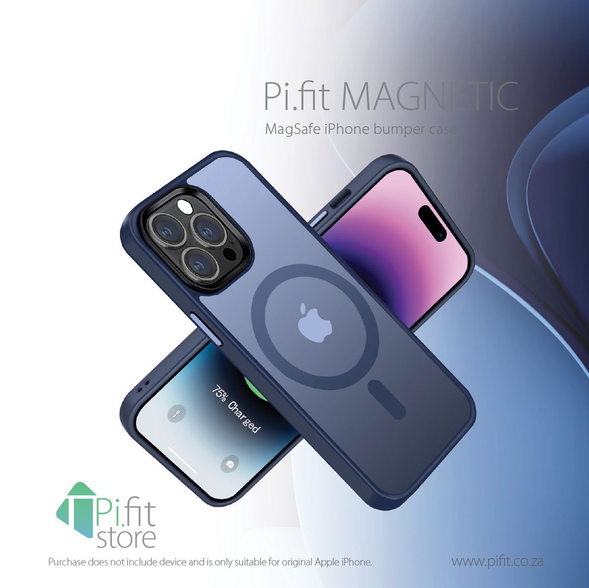 Blue MagSafe phone case for Apple iPhone 12/12Pro - PiFit | Shop