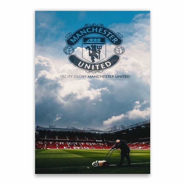 Glory Glory Manchester United And Old Trafford Poster - A1