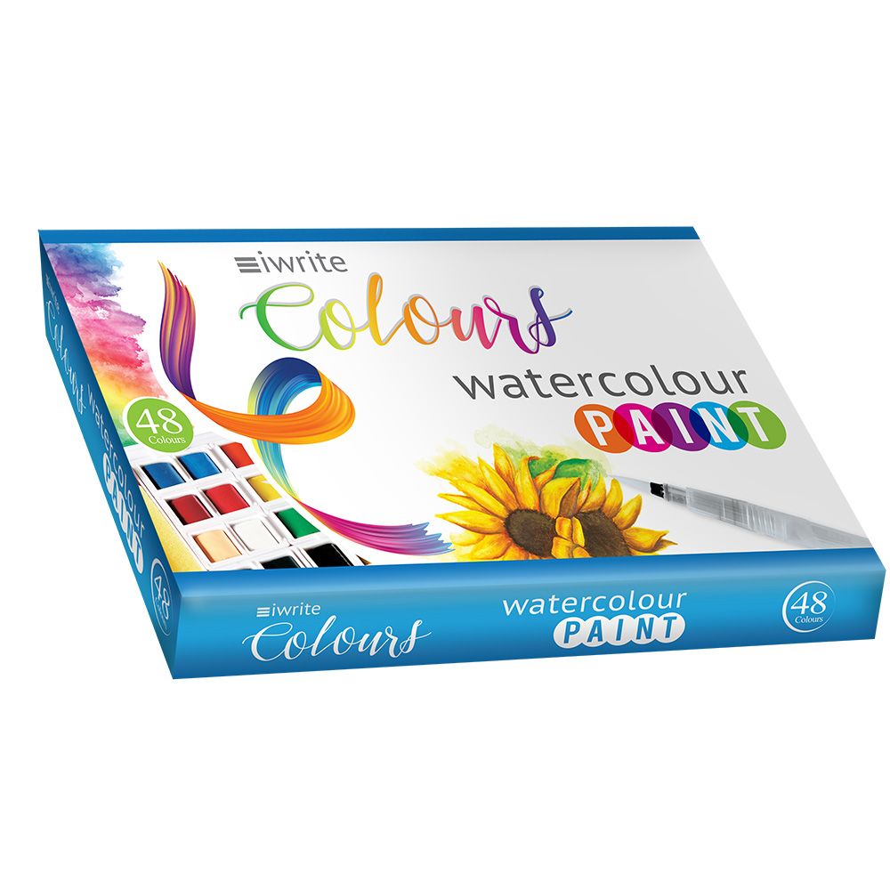 iWrite Colours Watercolour Paint - 48's - Water Colouring Set | Shop ...