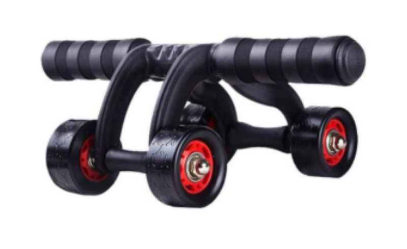 4-Wheel Ab Roller and Push Up Stand