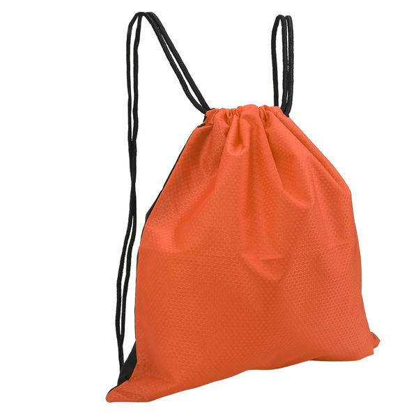Gym Sack Backpack Orange Big Capacity Water Resistant