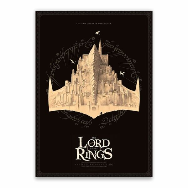 Return Of The King Minas Tirith Poster - A1