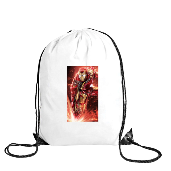 Katz Designs - Drawstring Bag - Polyester - Iron Man