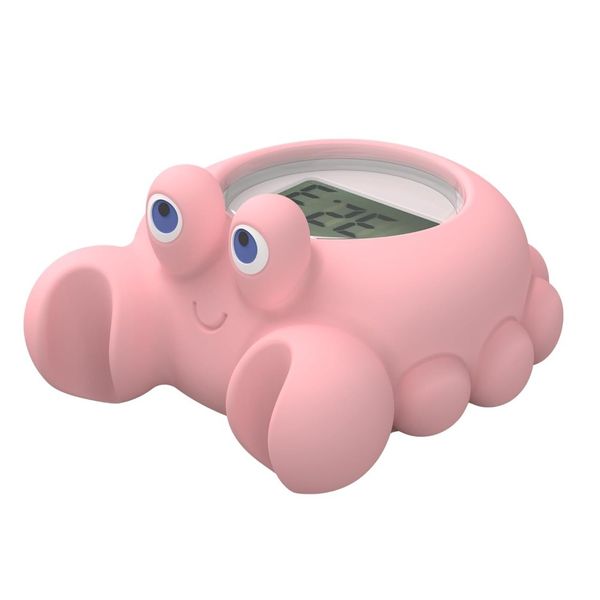 Baby Bath Thermometer, Crab Pattern Digital Room &amp; Water Temperature LED