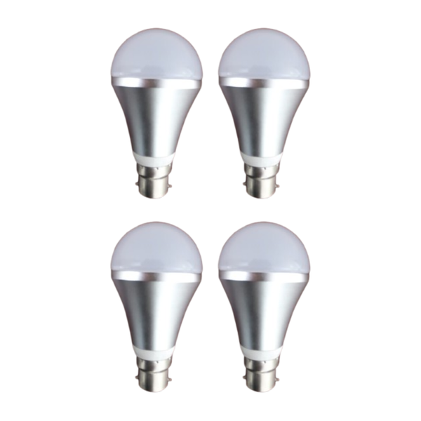 B22 7W LED Globe Bulb - Warm White, 470LM, Energy Efficient, Pack of 4