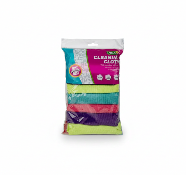 Disa Microfibre Cleaning Cloths 30x30 cm 8 Piece Mixed Colors