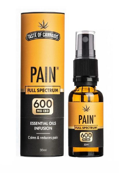Taste of cannabis - 600mg Pain CBD Oil - full spectrum