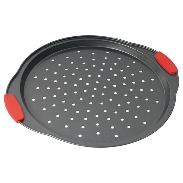 Top Quality Perforated Pizza Pan Nonstick Carbon Steel Pizza Baking Tray