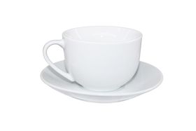 12 Piece Fine Bone Tea Cup & Saucer Drinkware Set - Pure White | Shop ...