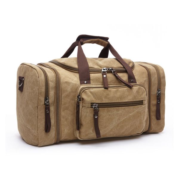 Canvas Duffle Travel Bag Overnight Weekend Bag Travel Tote Bag